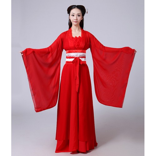 Women's Chinese folk dance dresses fairy drama cosplay hanfu tang princess dresses anime cosplay kimono dresses